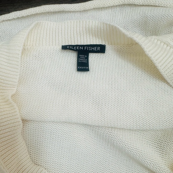 Eileen Fisher Organic Cotton Blend Cropped Cardigan - Picture 7 of 8